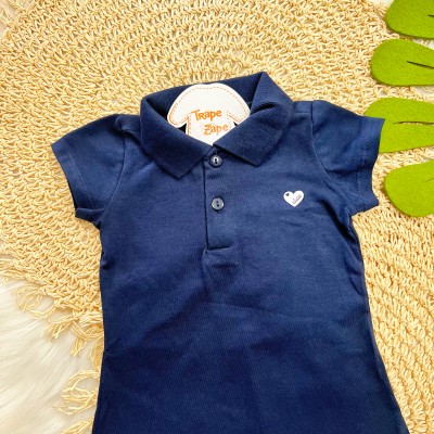 Vestido Gola Polo - Marinho